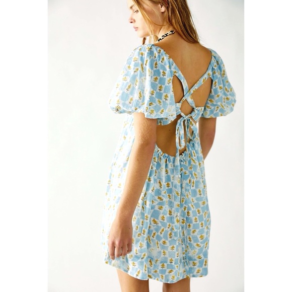 NWOT Free People Printed Marina Mini Dress - Picture 2 of 11